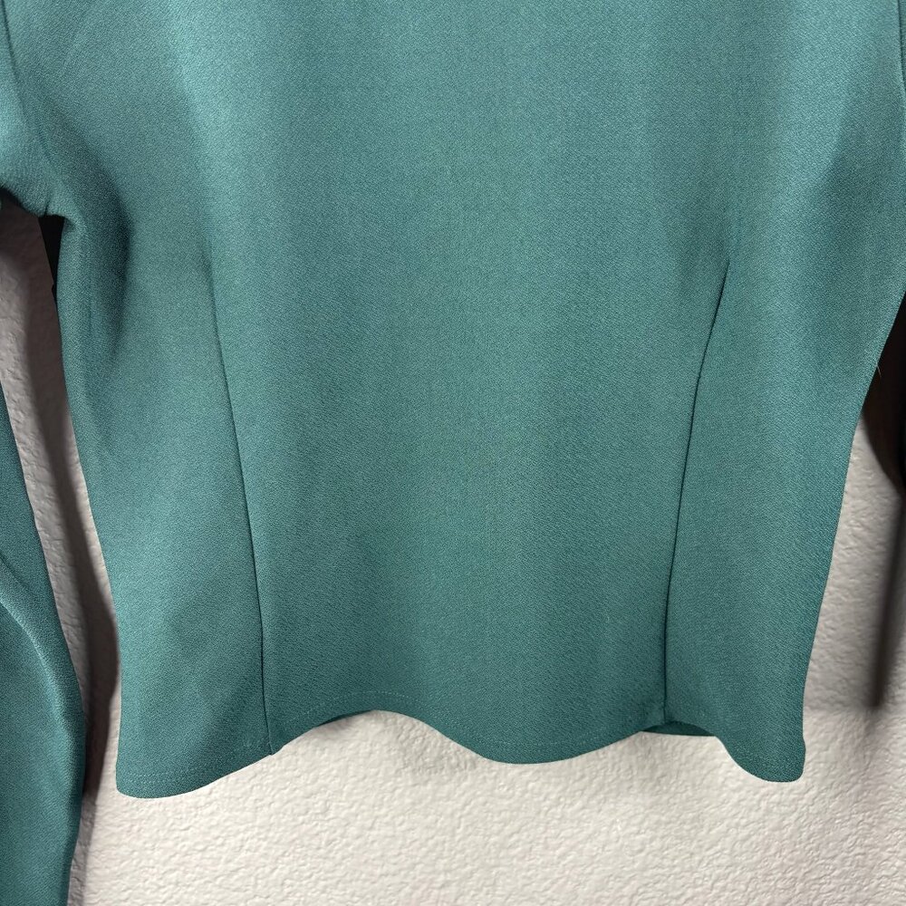 Abercrombie & Fitch Jade Green Longsleeve Keyhole Top - Picture 5 of 7